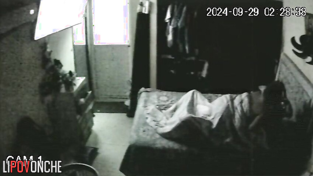 Night banging of two lovers in missionary position