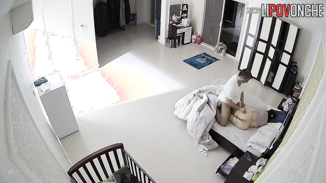 Relaxed wife let her darling husband fuck her ass, but not cum inside her