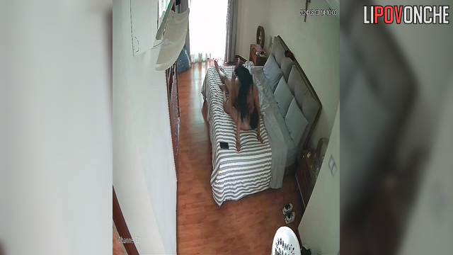 Curvy babe fucked at bedroom by her big dicked husband