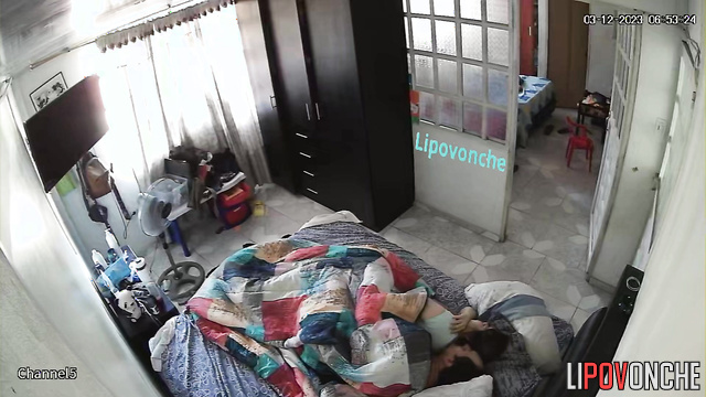 Stepfather teasing his chubby stepdauhghter in hopes to fuck her