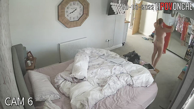 The husband became very aroused when he discovered his wife naked