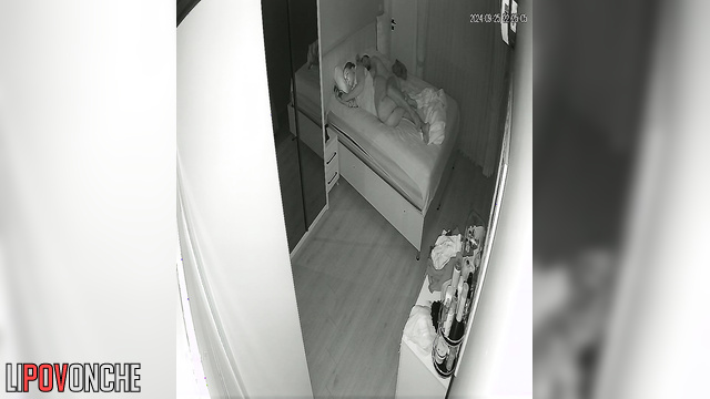 Husband gently fucks his wife from behind without distracting her from her phone