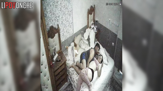 Husband won't let his chubby wife get dressed and kisses her wet pussy