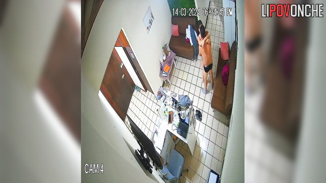Young managers had sex standing up right in the office reception area