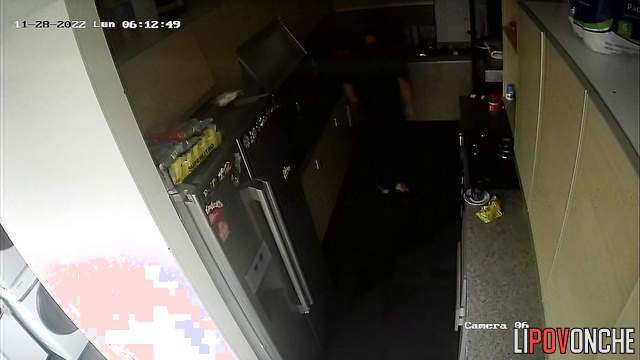 A young married couple had a little doggystyle sex in the kitchen