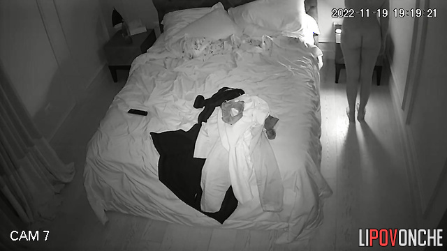 Husband leaked video of his completely naked wife from a hidden camera
