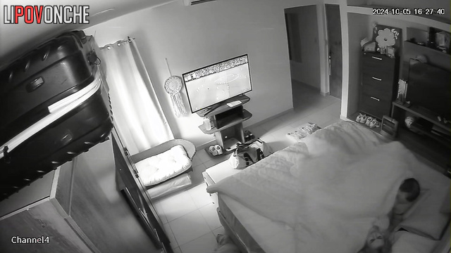 A man took a break from watching football to have hot sex with his wife