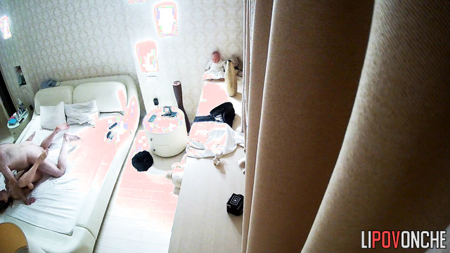 A young wife licks her bald husband's anus as foreplay before sex