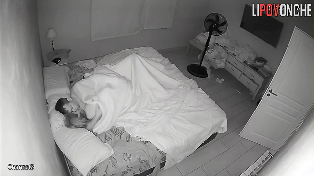 Driven to ecstasy, the husband ejaculates onto his wife's stomach