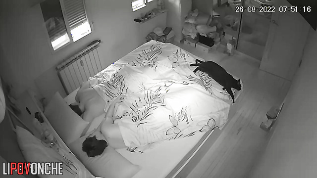 Pregnant beauty with short hair licks her husband's anus while playing with his cock