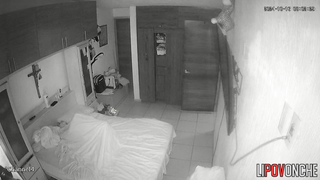 A girl entertains herself with a new vibrator while her husband is away on business