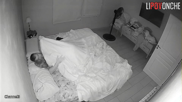 An excited wife eagerly undresses her husband and sits on his cock
