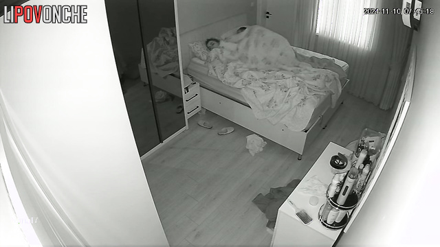 Chubby lady can't live without sex with him, spy cam