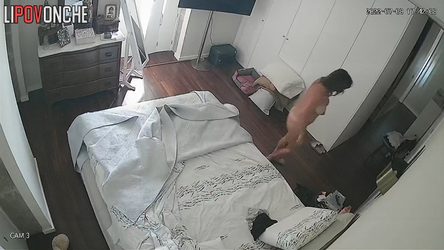 She loves to strip naked and masturbate, solo video