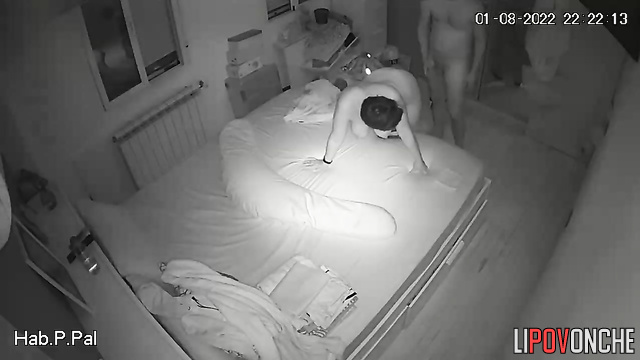 Naked woman loves to have sex during pregnancy, look
