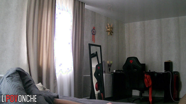Girl woke up and started getting ready for university