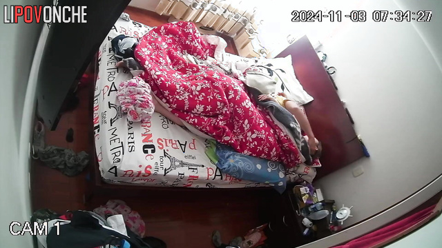 Couple kissed and fucked under the blanket (they don't like it without)
