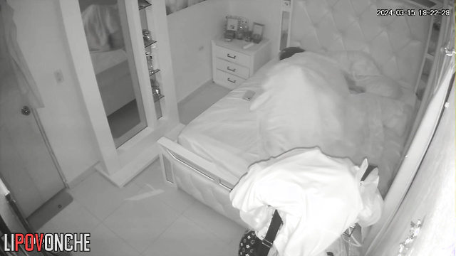 She always feels ashamed during sex, bedroom camera