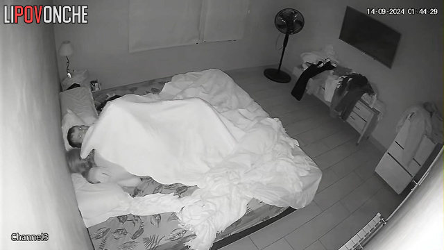 The husband entered the bedroom and rushed to lick his wife's sweet pussy