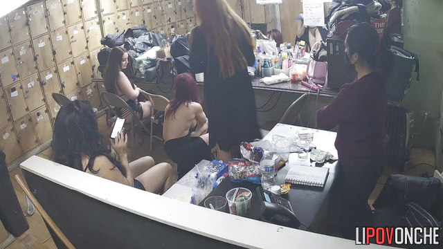 Girls of different ages prepare for the performance