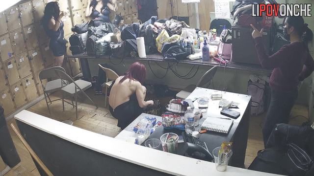 Girls of different ages prepare for the performance