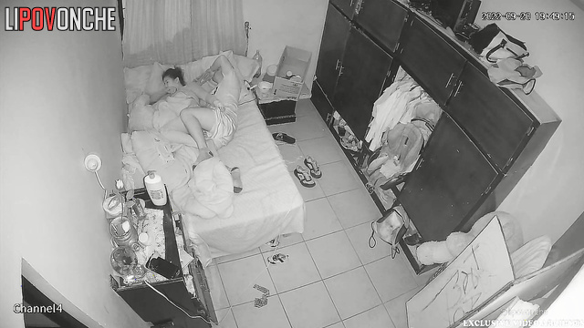Husband takes off his pants and intensely fucks his sleepy wife in her wet pussy