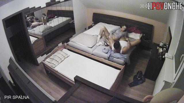 Husband and wife enjoying hot oral sex (as a foreplay)