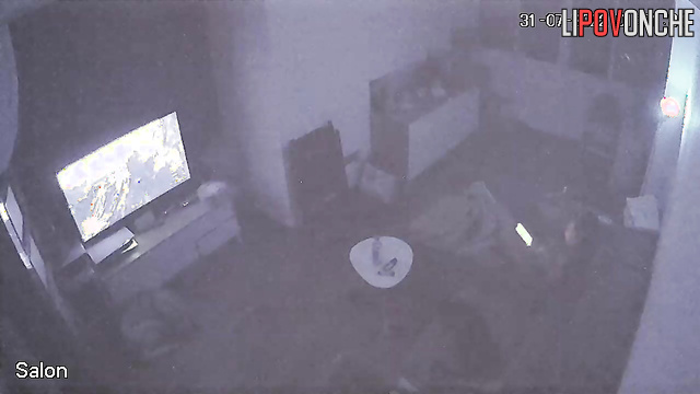 Pregnant milf masturbating and husband looking at her