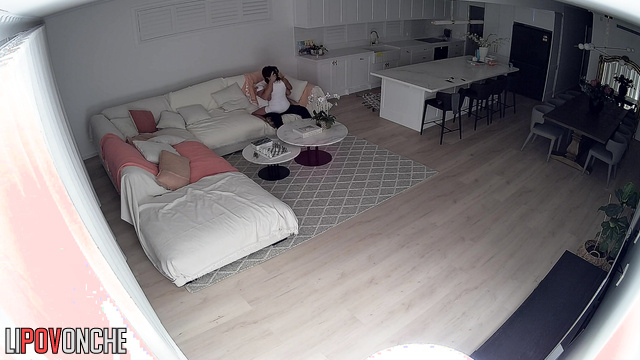 Her lingerie isn't necessary when she is with me [sex in the living room]