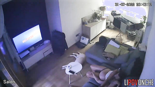 Friends chilling in the living room & watching tv