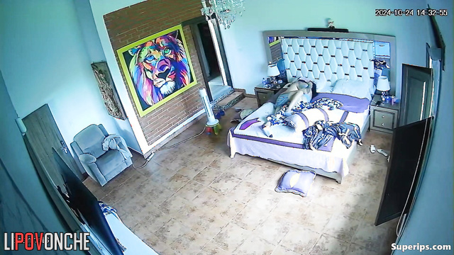 The affectionate couple never thought someone followed their mornings
