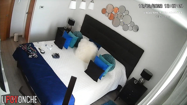 She got new tits and that's why she walks around the apartment without a bra