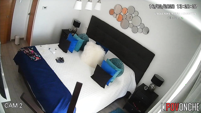She got new tits and that's why she walks around the apartment without a bra