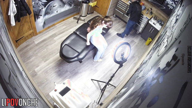 She is afraid of getting her nipples pierced, look